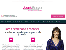 Tablet Screenshot of joanieswhitelighthealing.com